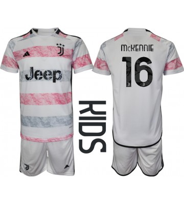 Juventus Weston McKennie #16 Replica Away Stadium Kit for Kids 2023-24 Short Sleeve (+ pants)